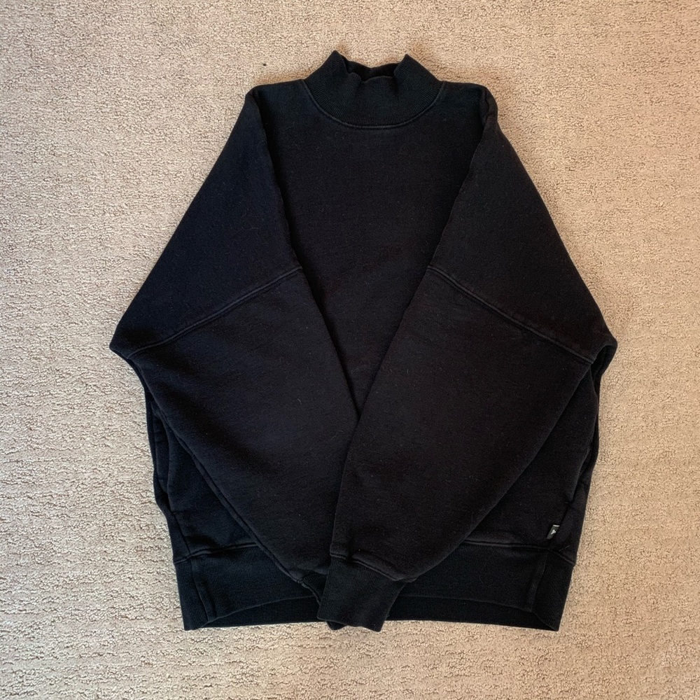 TNA Cozy Fleece Boyfriend Mock Sweater